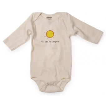 Organic Cotton L/S Bodysuit - You Are My Sunshine (3-6M)