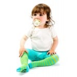 有機棉褲襪 - Green/Turquoise (6-12個月) - Kee-Ka - BabyOnline HK