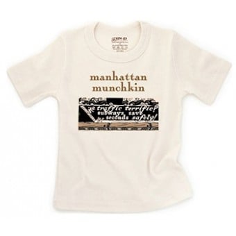 有機棉短袖T-恤 - Manhattan Munchkin (4歲)