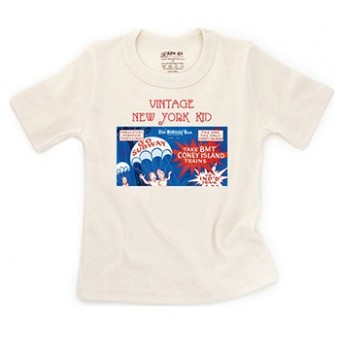 Organic Cotton S/S T-Shirt - Vintage New York Kid (2T)