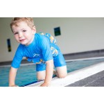 Konfidence 游泳連身浮衣 - 深藍簡條 (1-2歲) - Konfidence - BabyOnline HK