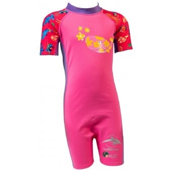 UV 50+ E-Flex 保暖泳衣 - 粉紅色 (2-3歲)
