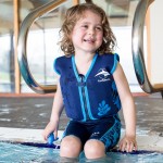 Konfidence 游泳浮衣 - 深藍條紋 (4-5歲) - Konfidence - BabyOnline HK