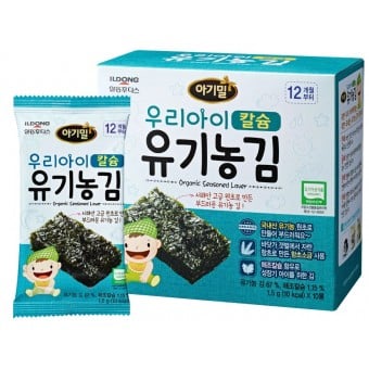 Korean Organic Seaweed Snack + Calcium (1.5g x 10) - 12m+