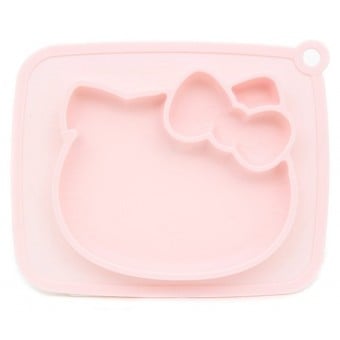 Hello Kitty - 防滑矽膠餐墊碟 (粉紅色)