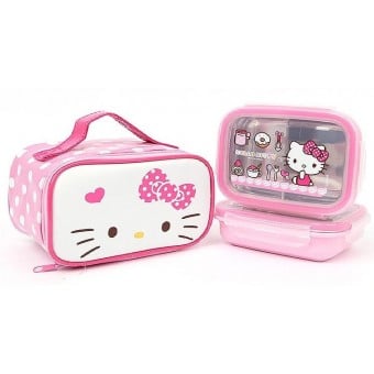 Hello Kitty - 飯盒連不鏽鋼內膽 + 袋