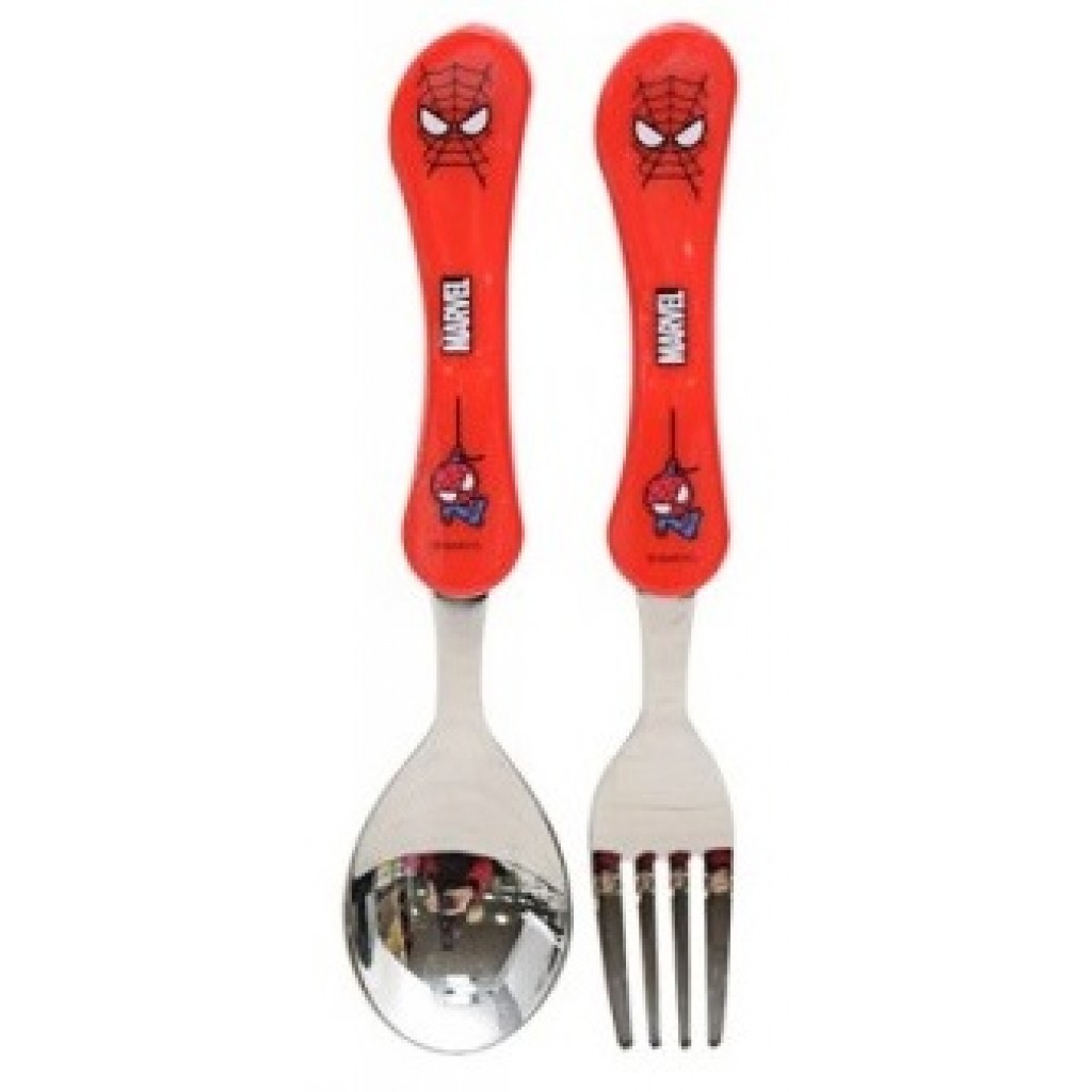 Lilfant - Marvel Spiderman - Spoon & Fork Set - BabyOnline