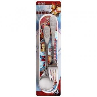 Marvel Ironman 3 - Spoon & Fork with Case