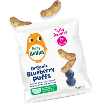 Organic Baby Puffs - Blueberry 12g