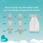 Swaddle UP Transition Bag (Winter Warm 2.5 tog) - Silly Goose Dusty Pink (M) - Love To Dream - BabyOnline HK