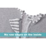 Swaddle UP Transition Bag Original (1.0 tog) - Grey Stripe (L) - Love To Dream - BabyOnline HK