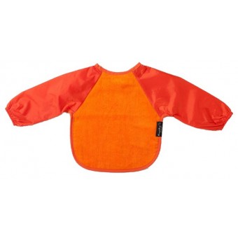 Sleeved Wonder Bib - Orange (6 - 18 months)