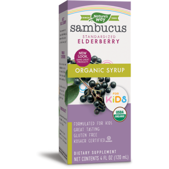Organic Sambucus for Kids Natural Syrup (Berry) 4 oz / 120 ml 
