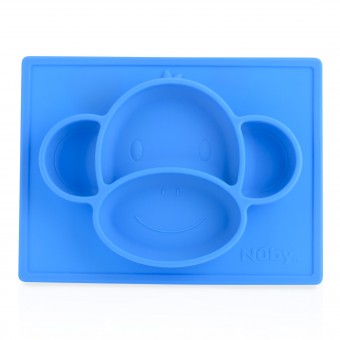 SurGrip Mircale Mat Suction Plate - 藍色猴子