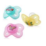 Baby Classic Oval Pacifier (6-12m) - Yellow - Nuby - BabyOnline HK