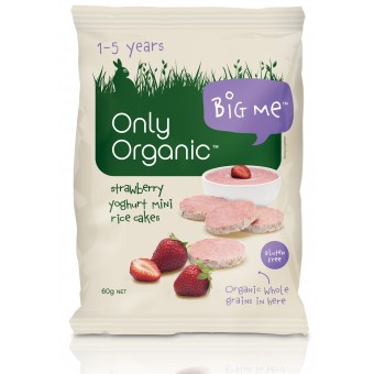 Organic Strawberry Yoghurt Kindy Rice Cakes 60g