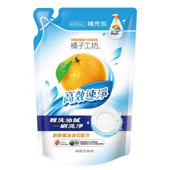 橘子工坊 - 高效速淨 碗盤洗滌液 (補充包) - 430ml