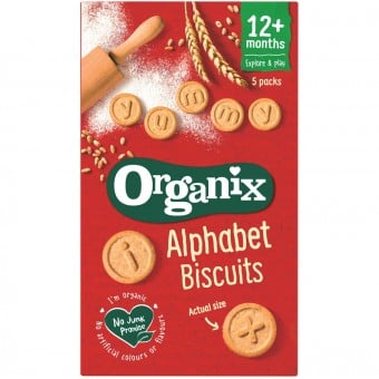 Organic Alphabet Biscuits (5 x 25g)