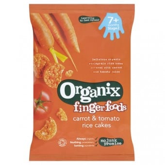 Organic Carrot & Tomato Rice Cakes 50g