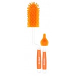Silicone Baby Bottle Brush Set - Orange - Other Korean Brand - BabyOnline HK