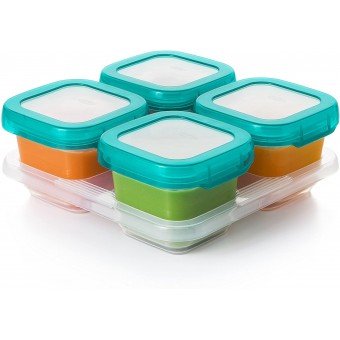 OXO Tot Baby Blocks Freezer Storage Containers 6 oz / 180ml - Teal
