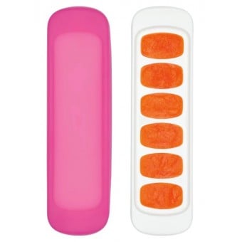 OXO Tot 食物冷存盤 (附矽膠蓋) - 粉紅色