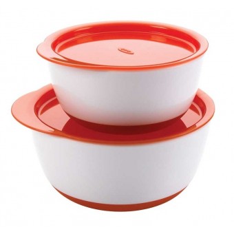 OXO Tot Small & Large Bowl Set - Orange