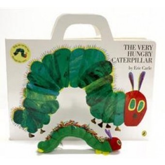 The Very Hungry Caterpillar Giant Board Book and Plush package