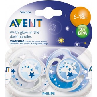 Night Glow Baby Soother BPA Free (6 - 18m)