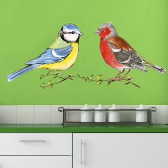 Nature Deco MMS - Repositionable Wall Deco - Birds