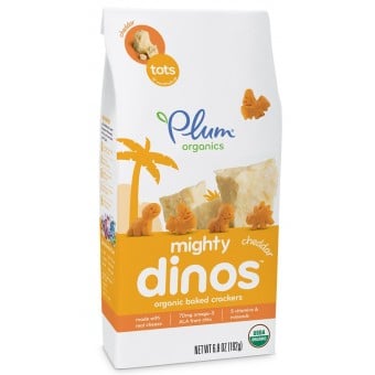Mighty Dino - Organic Cheddar Crackers 192g