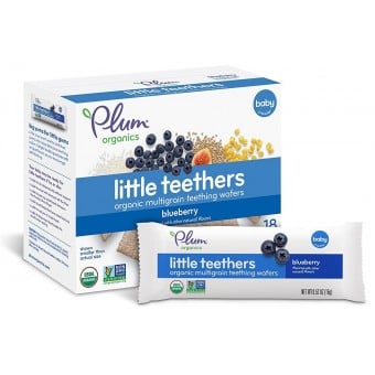 Little Teethers - Organic Teething Wafers - Blueberry with Fig