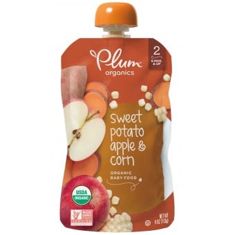 Organic Baby Food - Sweet Potato, Apple & Corn 113g