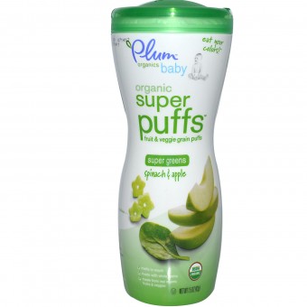 Organic Super Puffs – Super Green (Spinach & Apple) 