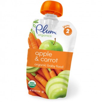 Organic Baby Food - Apple & Carrot 113g