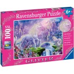 Glittery Puzzle 100 XXL - Unicorn Kingdom - Ravensburger - BabyOnline HK