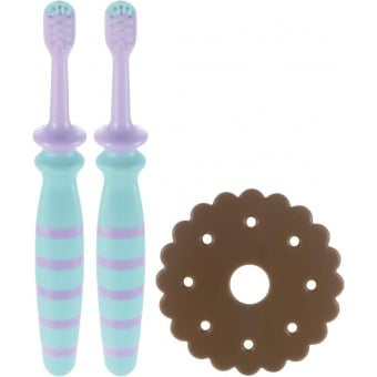 Richell - TLI Baby Toothbrush - 2 pieces (12m+)