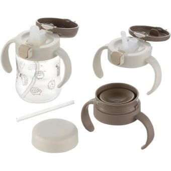 Richell - TLI Step-Up Bottle Mug Set SD (Brown)