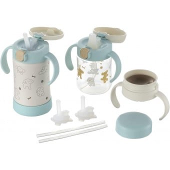 Richell - TLI Premium Step-Up Bottle Mug Set SD (Blue)