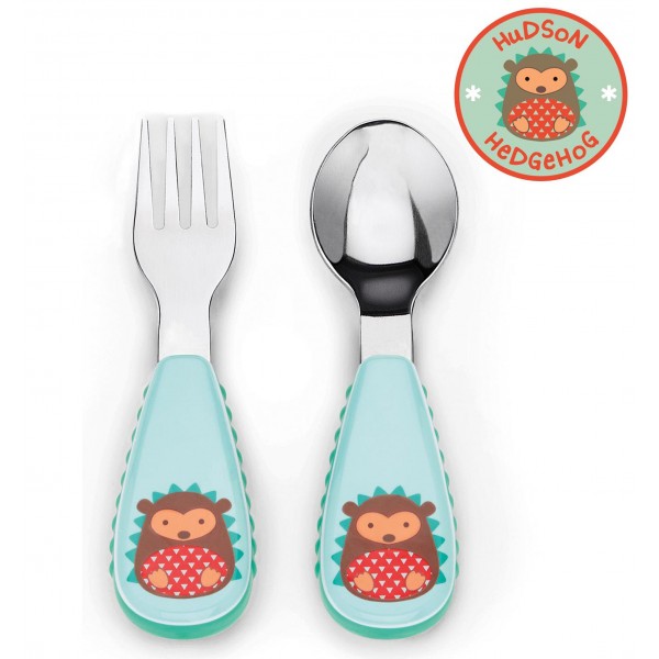 Zootensils Fork & Spoon - Hedgehog - Skip*Hop - BabyOnline HK