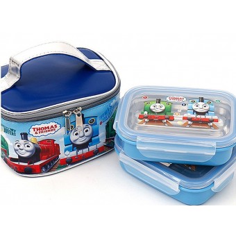 Thomas & Friends - 304 安全不鏽鋼餐盒 + 袋