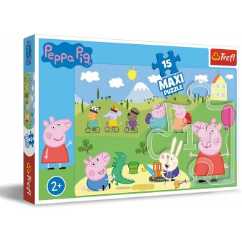 Peppa Pig - Maxi 拼圖 - Peppa's Happy Day (15 片)