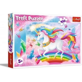 Jigsaw Puzzle - Into the Crystal World of Unicorns (100片)