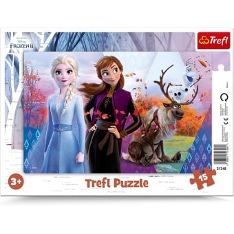 Frame Puzzle - 迪士尼冰雪奇緣 II - Anna and Elsa's Magical World (15 片)