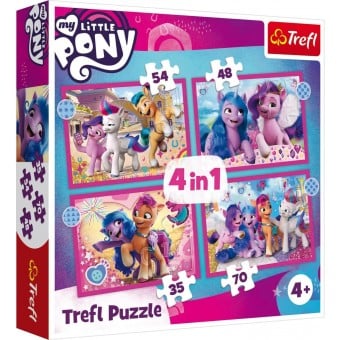 4合1 My Little Pony 拼圖 - Colorful Ponies (35, 48,  54, 70 片)