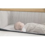 CoZee Bedside Crib – Oak and Charcoal - Tutti Bambini - BabyOnline HK