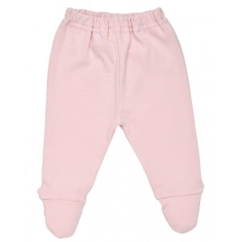有機棉包腳褲仔 (3-6M) - 粉紅色