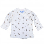 Organic Cotton Side Snap Shirt (L/S) - Animal Print (3-6M) - Under the Nile - BabyOnline HK