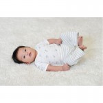 Organic Cotton Rolled Waist Pants - Blue Dot (3-6M) - Under the Nile - BabyOnline HK