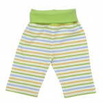 Organic Cotton Rolled Waist Pants - Sherbet Stripe (6-9M) - Under the Nile - BabyOnline HK